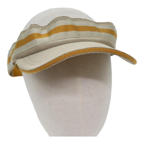 GUCCI GG Canvas Sherry Line Sun Visor M Beige Yellow Auth - Picture 11 of 14